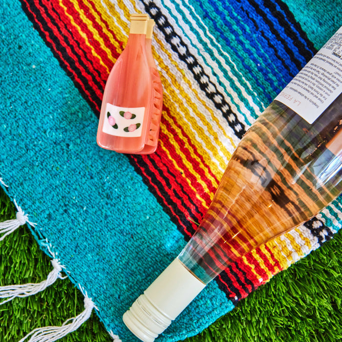 Jenny Lemons Hair Claw Clip - Large Rose Wine Bottle