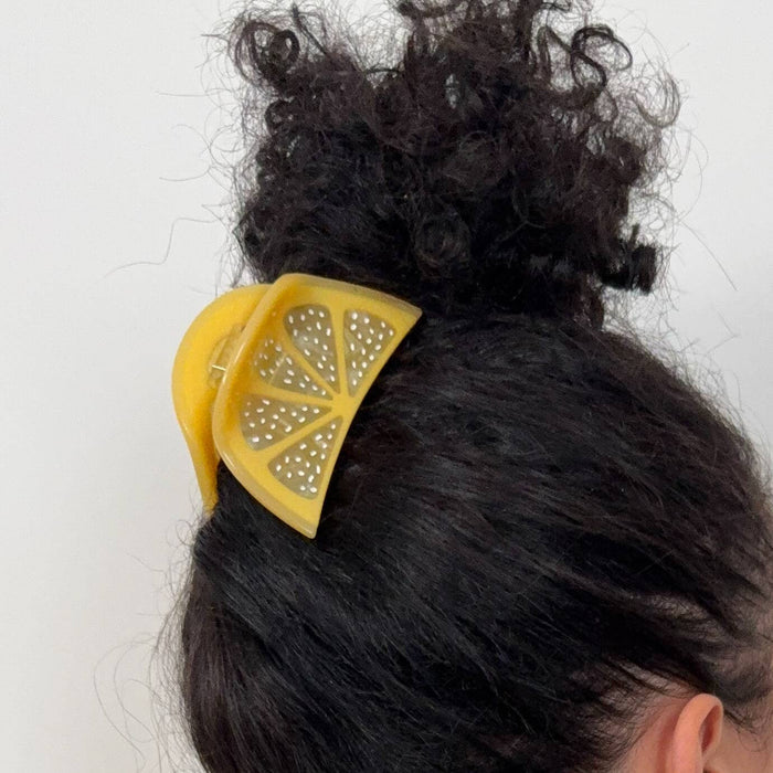 Jenny Lemons Hair Claw Clip - Midi Lemon Slice