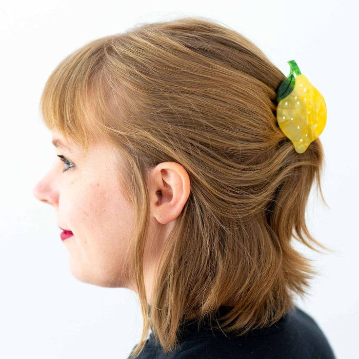 Jenny Lemons Hair Claw Clip - Midi Lemon