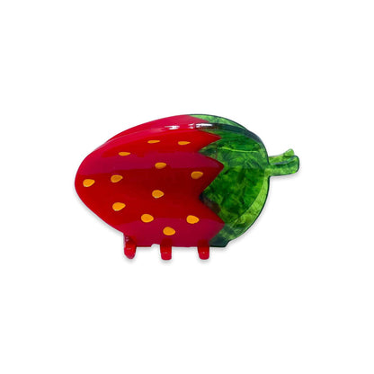Jenny Lemons Hair Claw Clip - Midi Red Strawberry