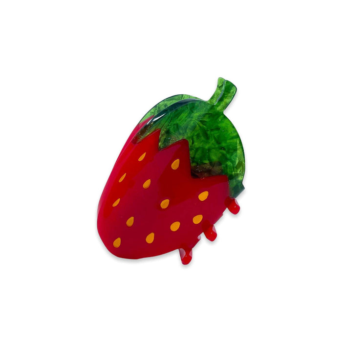 Jenny Lemons Hair Claw Clip - Midi Red Strawberry