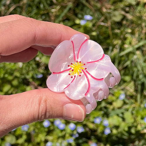 Jenny Lemons Hair Claw Clip - Mini Cherry Blossom