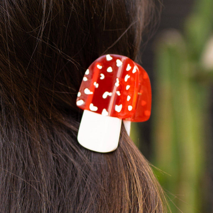 Jenny Lemons Hair Claw Clip - Mini Mushroom