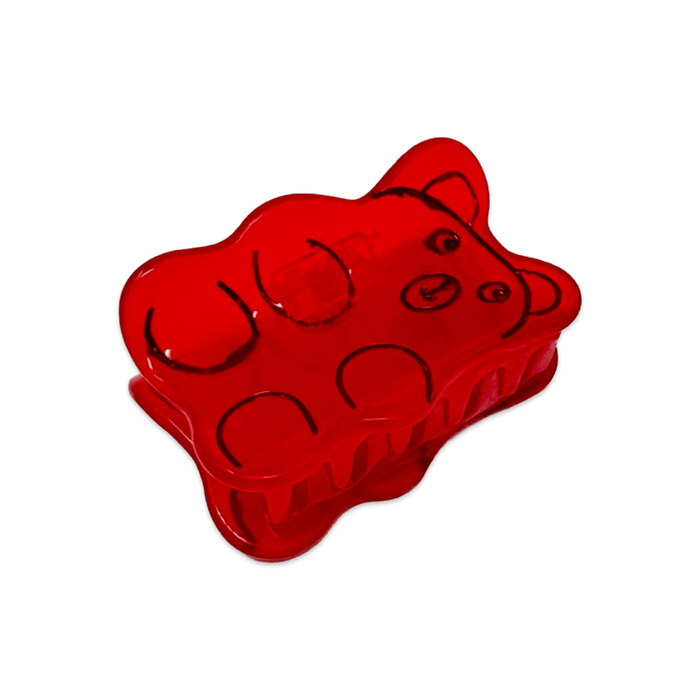 Jenny Lemons Hair Claw Clip - Mini Red Gummy Bear