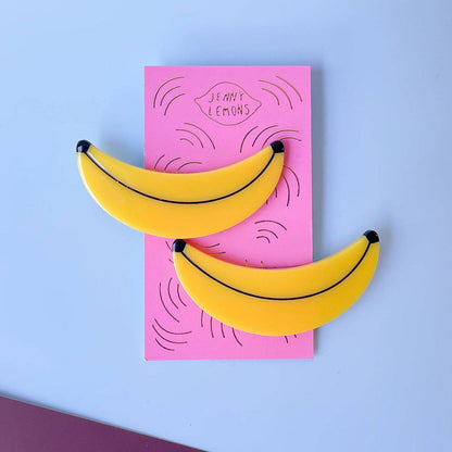 Jenny Lemons Hair Clip Set - Banana Alligator