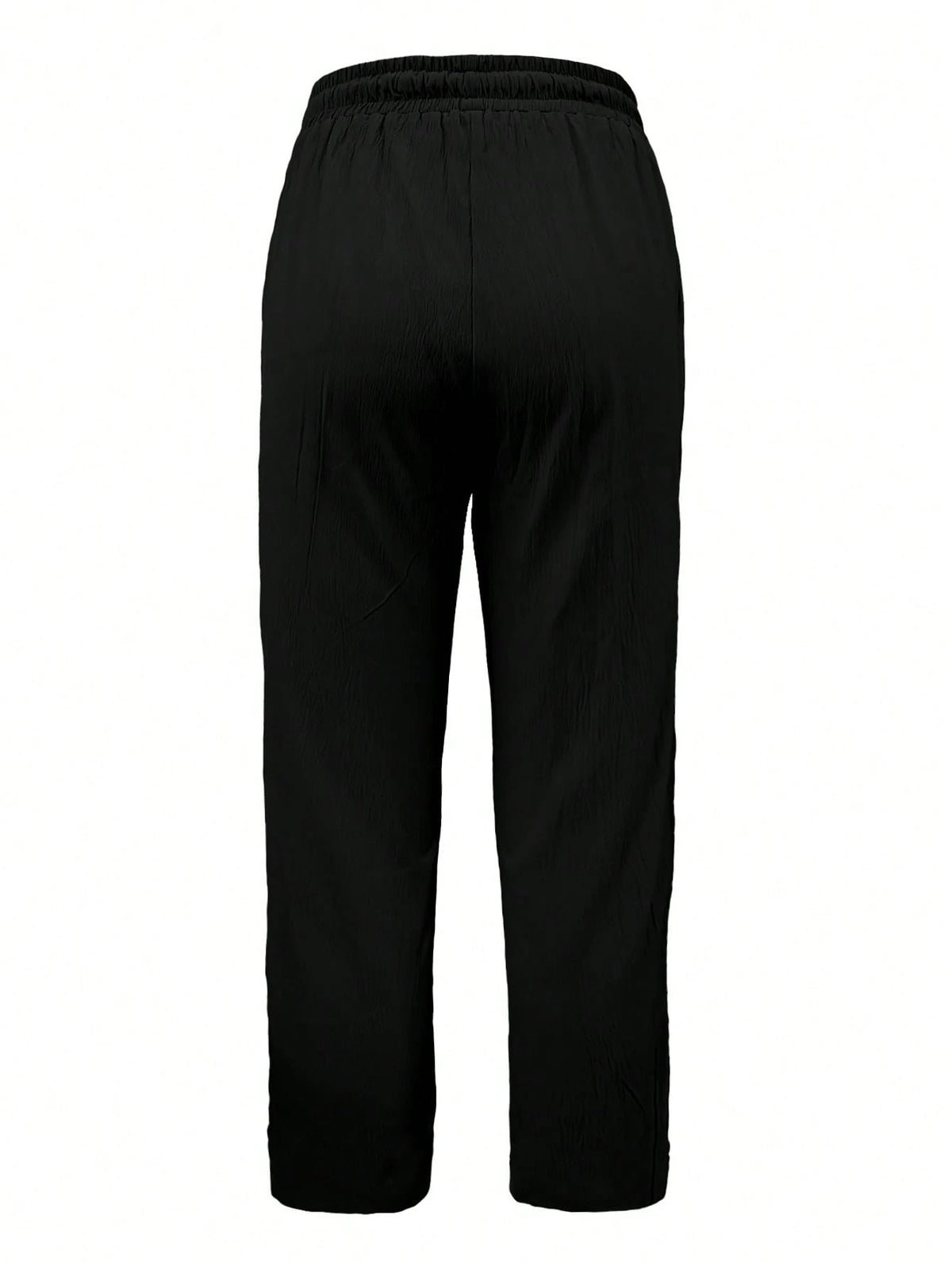 Jisfaneya Women's Solid-Color Drawstring Waist Casual Pants With Pockets