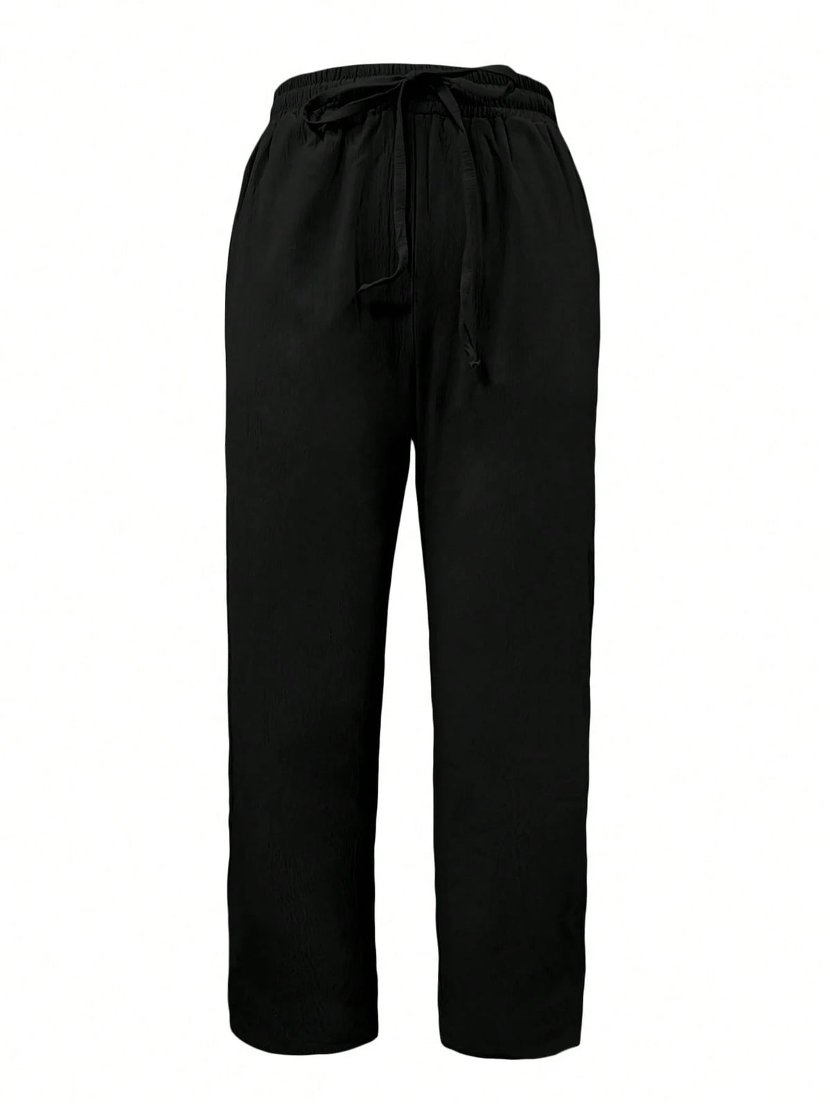 Jisfaneya Women's Solid-Color Drawstring Waist Casual Pants With Pockets