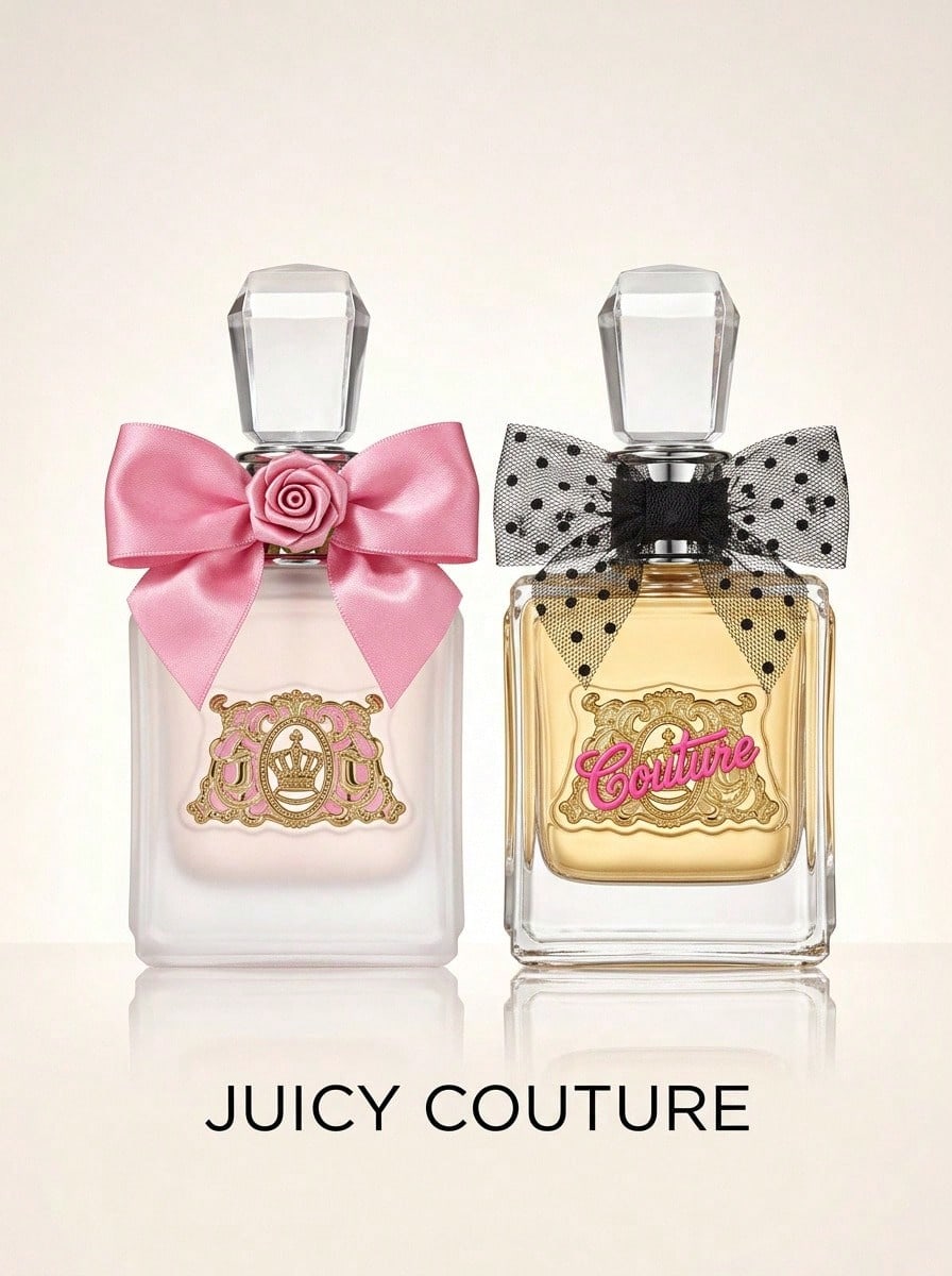 Juicy Couture Oui Lotion 3 Pcs Set For Women (EDP 1oz+EDP 0.33oz+Body Lotion 4.2oz) 1oz/30ml+0.33oz/10ml+4.2oz/125ml Perfume Long Lasting Suitable For Birthday,Party,Office,Gift Travel Use