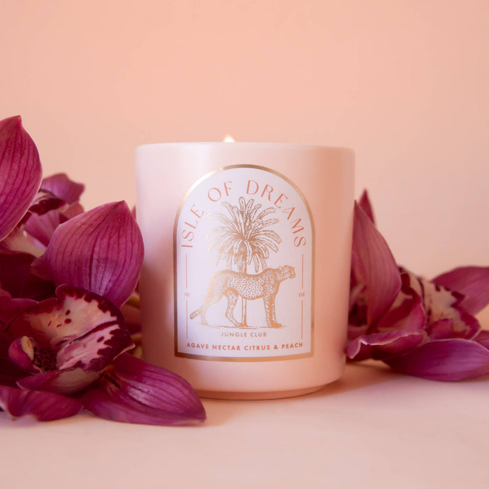 Jungle Club - Isle of Dreams Candle | Agave Nectar, Citrus, & Peach