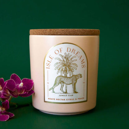 Jungle Club - Isle of Dreams Candle | Agave Nectar, Citrus, & Peach
