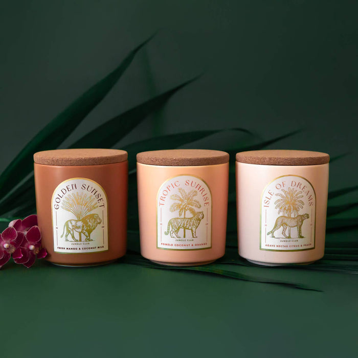 Jungle Club - Isle of Dreams Candle | Agave Nectar, Citrus, & Peach