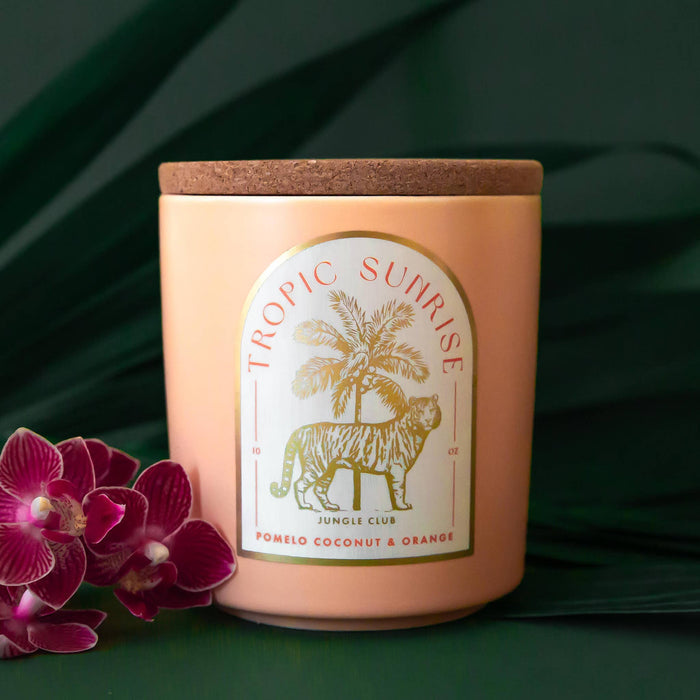 Jungle Club - Tropic Sunrise Candle | Pomelo, Coconut, & Orange
