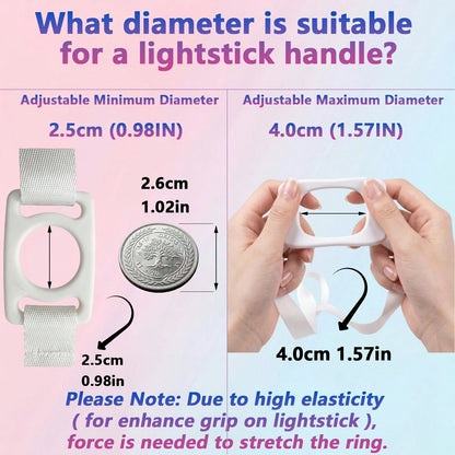 K-POP Light Stick Crossbody Strap Set, Adjustable Light Stick Carrying Strap, Freely Adjustable To Fit Any Light Stick Handle Size. Suitable For K-POP Fan Gatherings, Games, Events, Family, Parties, N