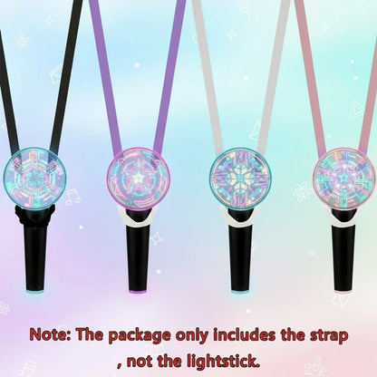 K-POP Light Stick Crossbody Strap Set, Adjustable Light Stick Carrying Strap, Freely Adjustable To Fit Any Light Stick Handle Size. Suitable For K-POP Fan Gatherings, Games, Events, Family, Parties, N