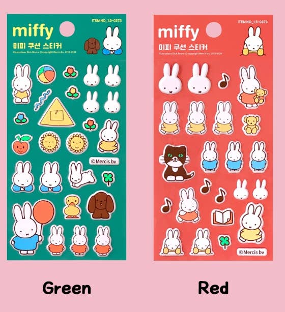 K-Wonderland - Miffy Soft Cushion Sticker Pack
