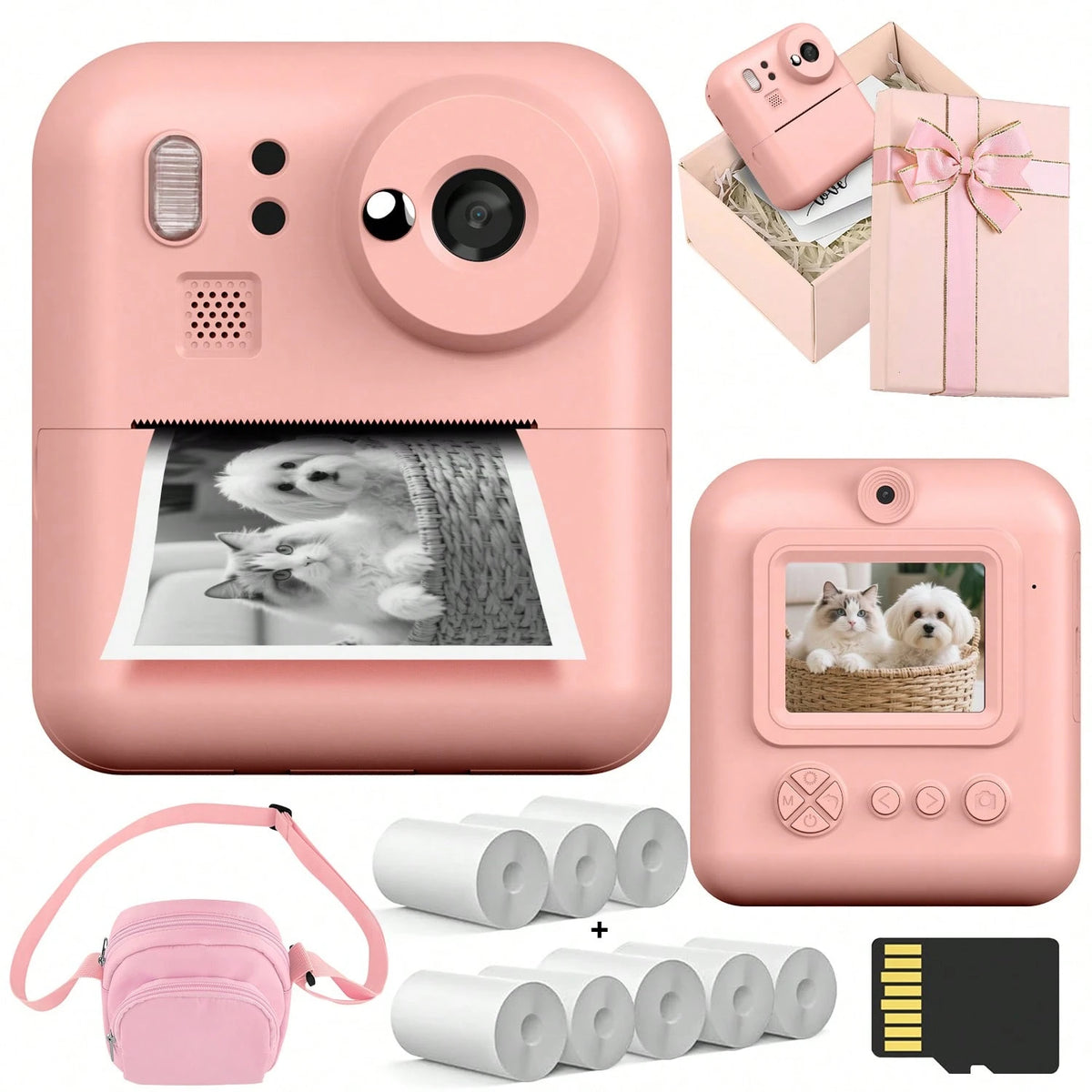 Kids Selfie Digital Camera, Portable Toy Camera, Children's Birthday Gift, Christmas And New Year Gift- Back To School Gift, Best Choice For Gifts, Suitable For 3-12 Years Old Boys And Girls Birthday