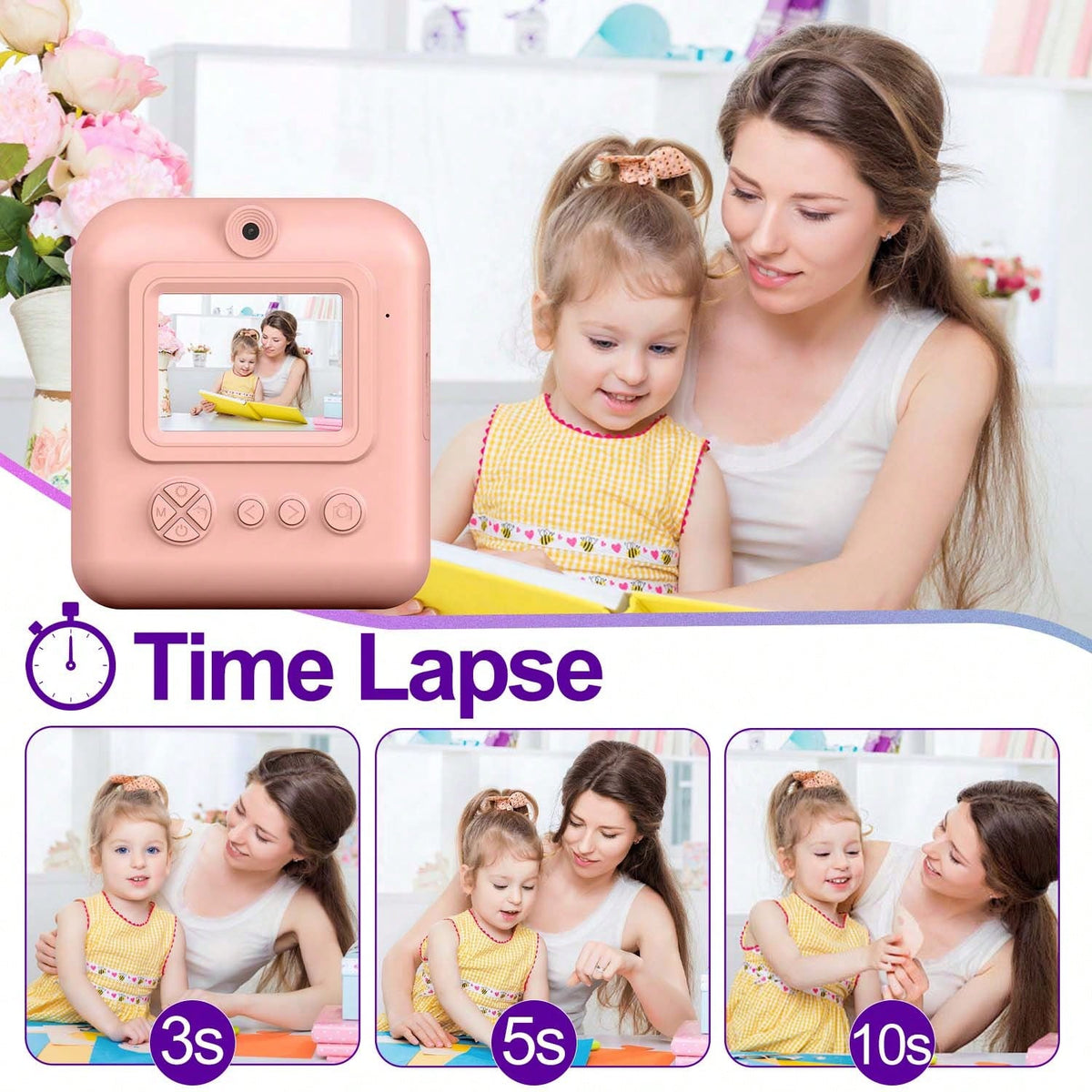 Kids Selfie Digital Camera, Portable Toy Camera, Children's Birthday Gift, Christmas And New Year Gift- Back To School Gift, Best Choice For Gifts, Suitable For 3-12 Years Old Boys And Girls Birthday