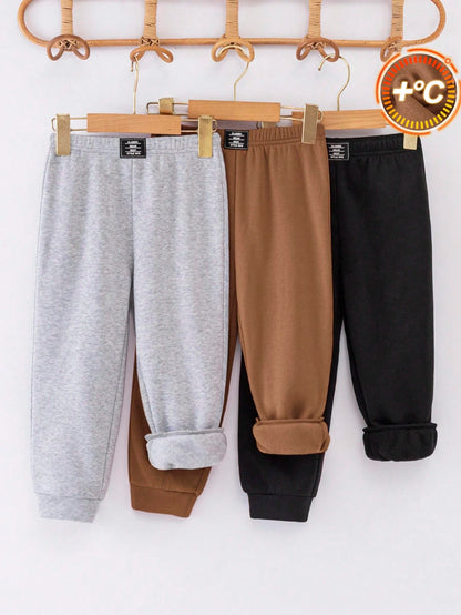 Kids Young Boy Casual Minimalist Tree Pattern Crew Neck Short Sleeve T-Shirt And Shorts 2pcs-Piece Set, Suitable For Spring, Summer And Autumn