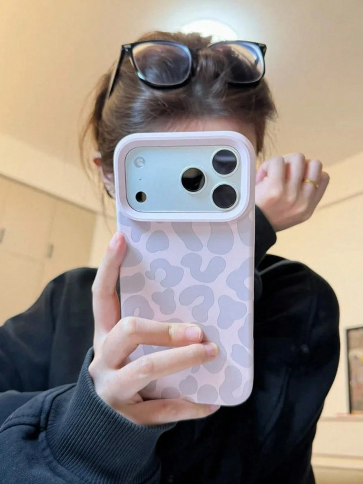Lavender Purple Leopard Print Phone Case, Soft Matte Silicone, Shockproof Lens Protection, Full Coverage Compatible With IPhone 17 Pro Max 16 15 14 13 12 11, Soft Aesthetic