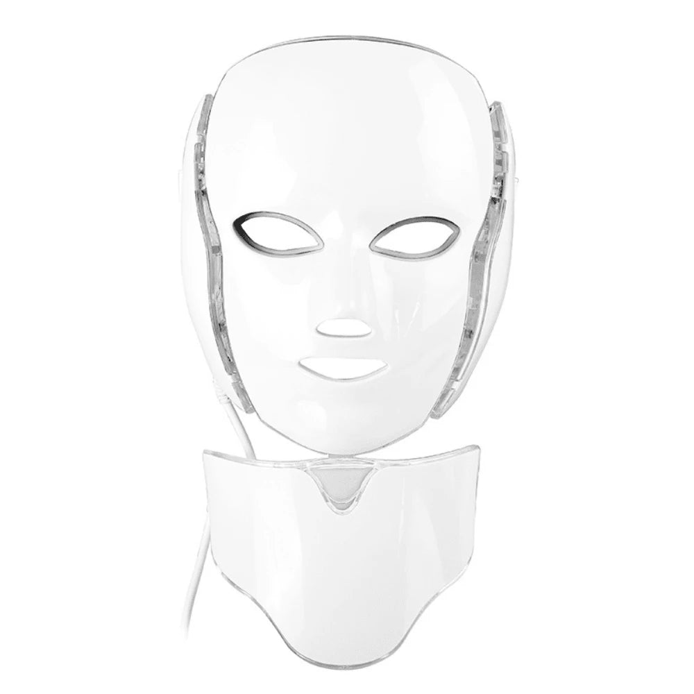 LED Mask Light Therapy, Red Light Therapy For Face And Neck Skin Care, 7 Colors LED Facial Skin Care Mask, Home Facial Care Tool Accessories