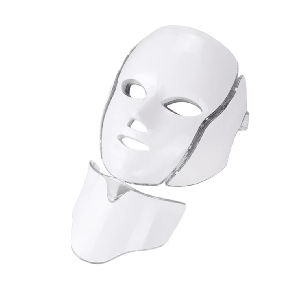 LED Mask Light Therapy, Red Light Therapy For Face And Neck Skin Care, 7 Colors LED Facial Skin Care Mask, Home Facial Care Tool Accessories