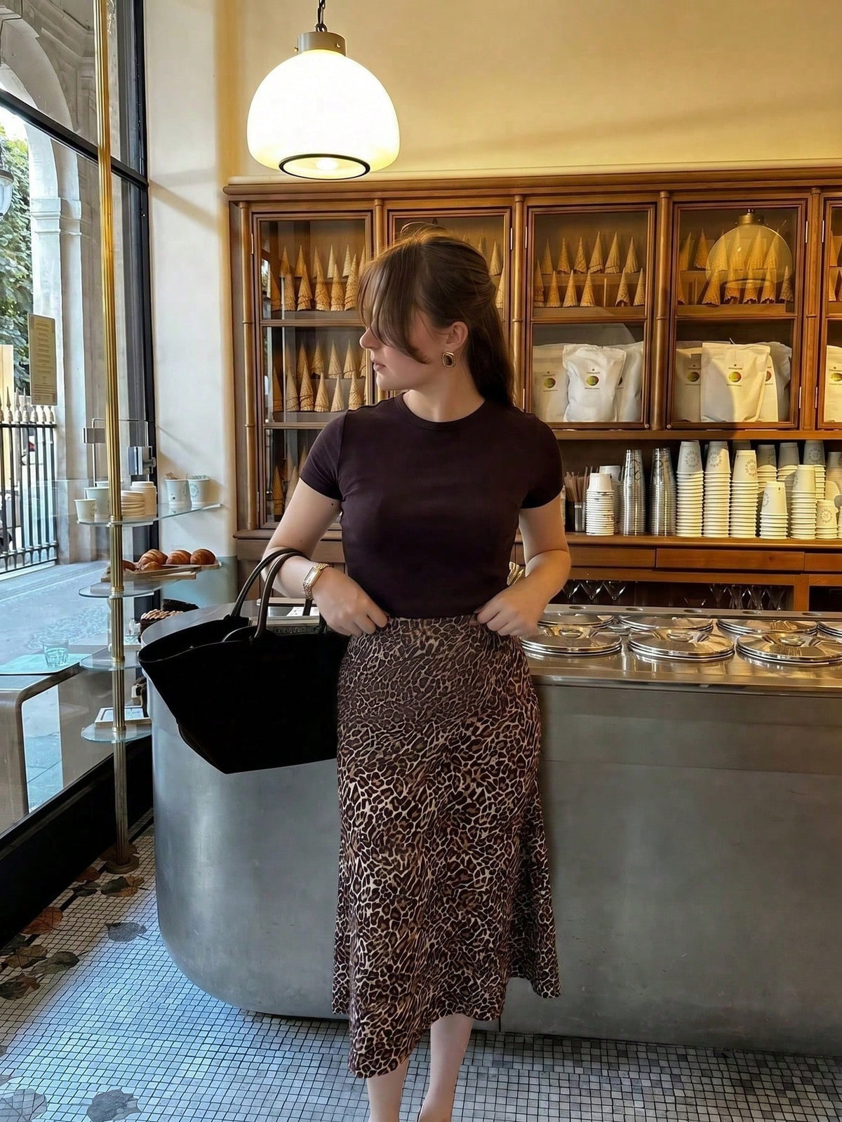 Leopard Print Skirt, Party Wear, Office Wear, Women's Short Skirt, Music Festival Wear, Casual Outdoor Wear, Women's Street Fashion, Autumn Women's Sc