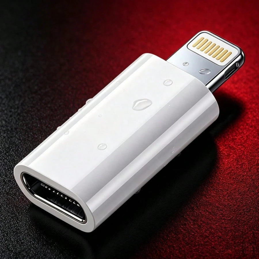 Lightning To Type-C Adapter For Data Transfer And Charging (No Audio Support), Type-C To Lightning Adapter With Dual Charging And Data Transfer Functions, Portable Design, Type-C To Lightning Adapter