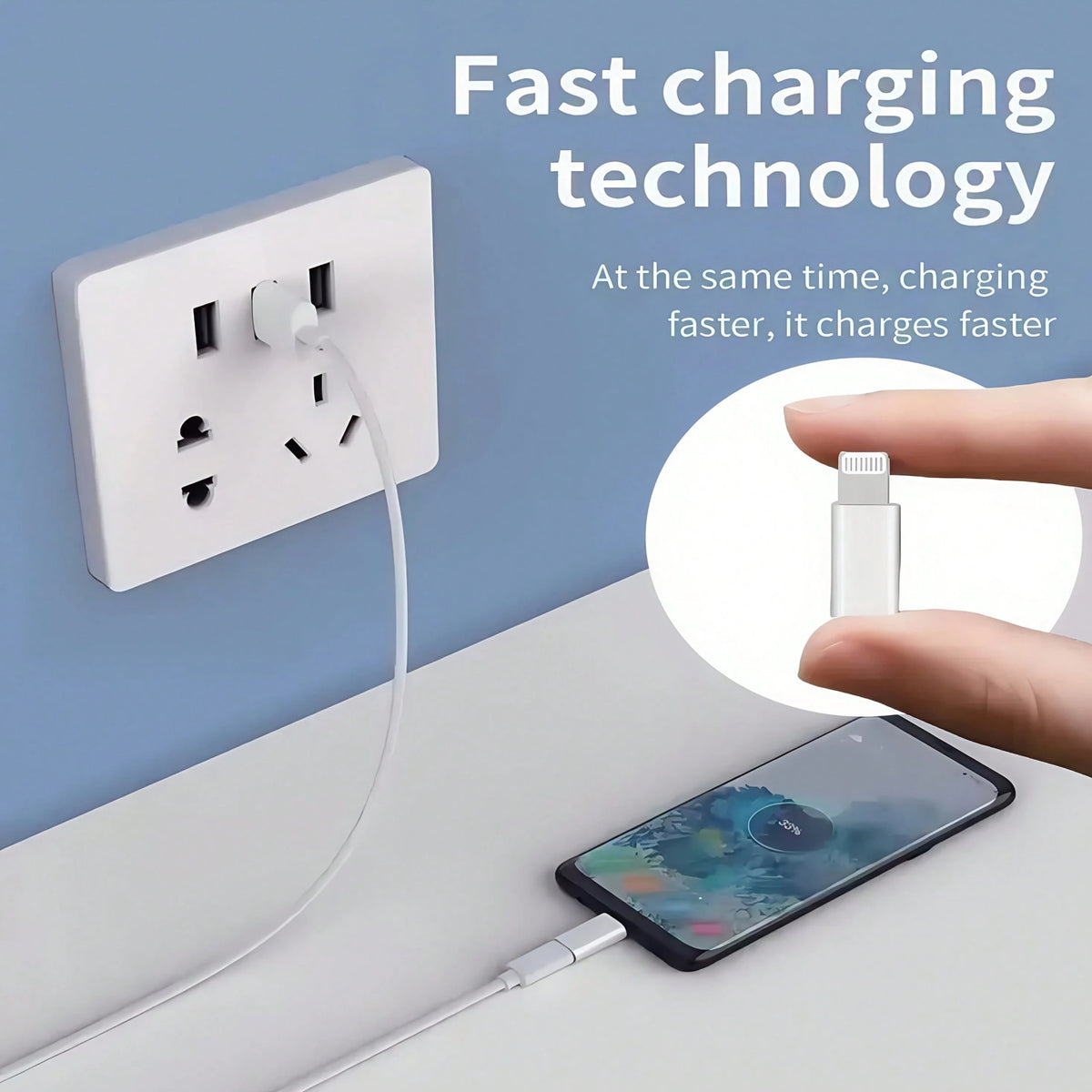Lightning To Type-C Adapter For Data Transfer And Charging (No Audio Support), Type-C To Lightning Adapter With Dual Charging And Data Transfer Functions, Portable Design, Type-C To Lightning Adapter