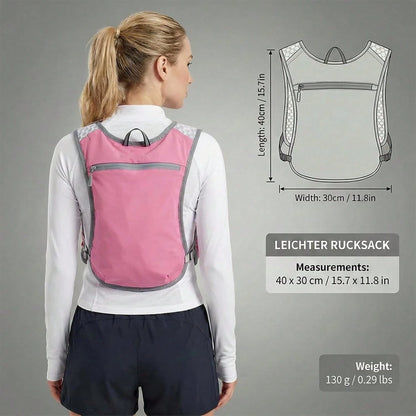 Lightweight Hydration Backpack With 2L Water Bladder, 5L Running Hydration Backpack, Breathable Large Capacity Outdoor Cycling Backpack, Lightweight For Running