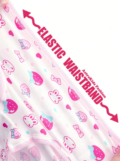 Little Girl Underwear Soft Comfortable Lovely Print 24 Pack Panties For Kids 4-8 Years