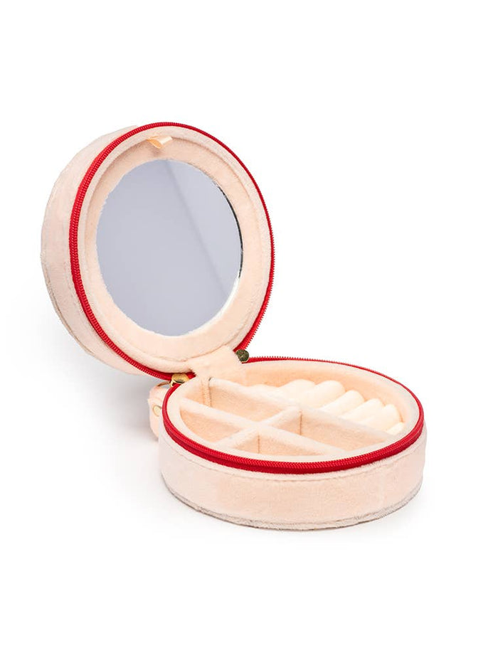 Living Royal Velvet Jewelry Zip Case - Cherries