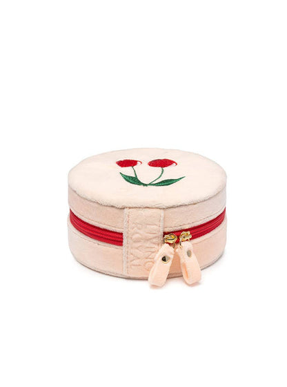 Living Royal Velvet Jewelry Zip Case - Cherries