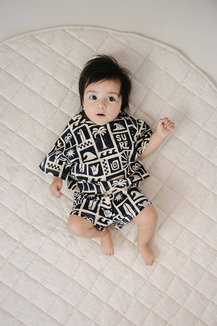 Lucky Panda Kids Shorts Set - Coastal Club (Final Sale)
