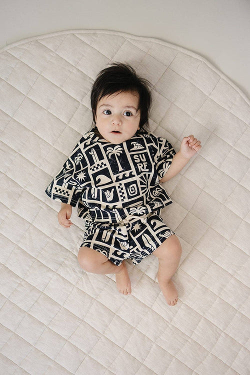 Lucky Panda Kids Shorts Set - Coastal Club (Final Sale)