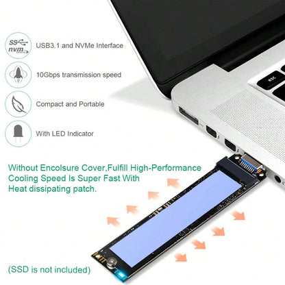 M.2 Interface NVME SSD To USB 3.1 Adapter For PCIe NVMe Based M Key B+M Key SSD
