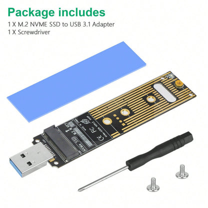 M.2 Interface NVME SSD To USB 3.1 Adapter For PCIe NVMe Based M Key B+M Key SSD