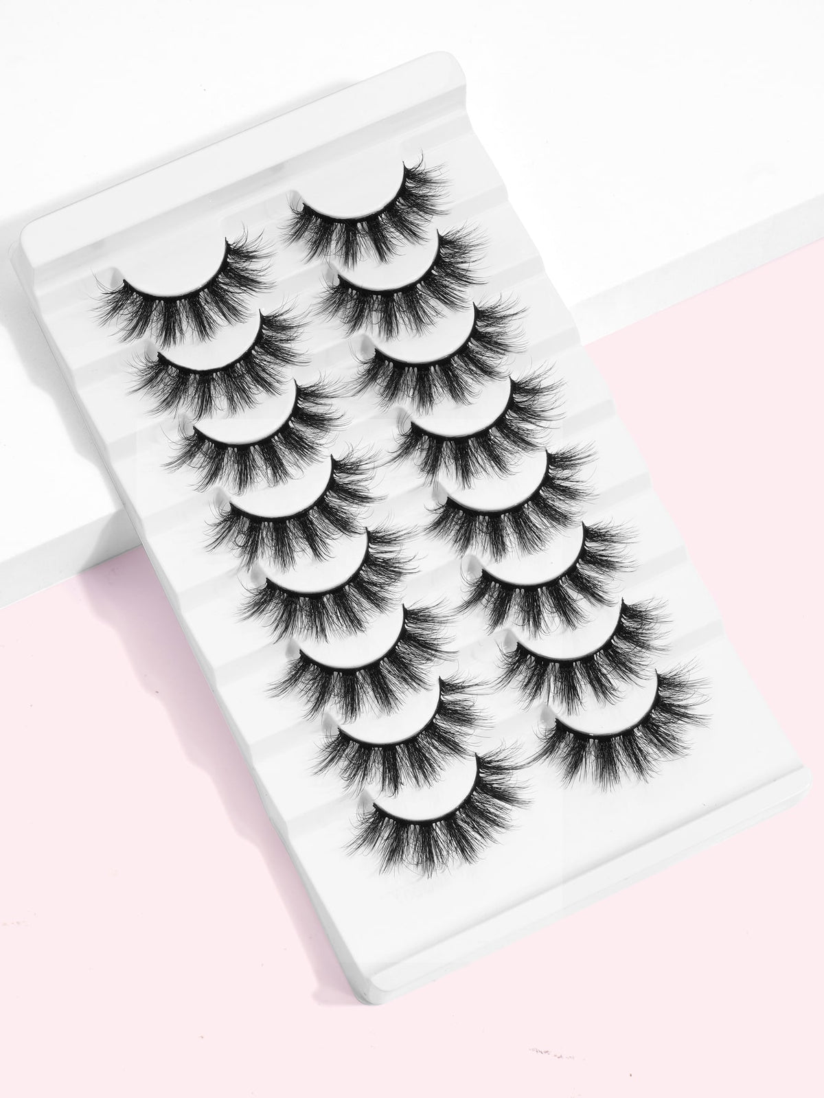MAGEFY 8Pairs Of Natural Full False Eyelashes&1pc Disposable Eyelash Brush,Fluffy Slim For Everyday Use Manga Eyelashes, Travel Essentials Strip Lashes,Lashes,Eyelashes,Fake Lashes