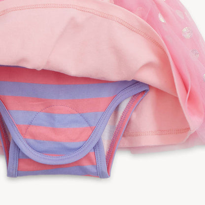 Magnetic Me Tutu Bodysuit Dress - Pink Shells (Final Sale)