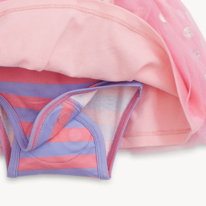 Magnetic Me Tutu Bodysuit Dress - Pink Shells (Final Sale)