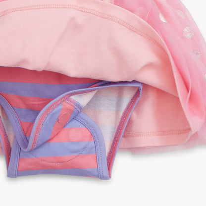 Magnetic Me Tutu Bodysuit Dress - Pink Shells (Final Sale)