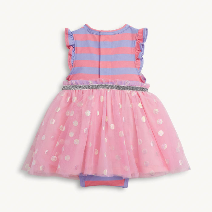 Magnetic Me Tutu Bodysuit Dress - Pink Shells (Final Sale)