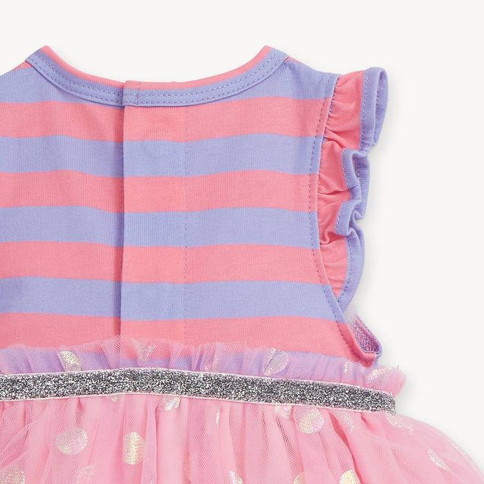 Magnetic Me Tutu Bodysuit Dress - Pink Shells (Final Sale)