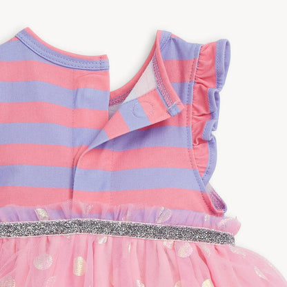 Magnetic Me Tutu Bodysuit Dress - Pink Shells (Final Sale)