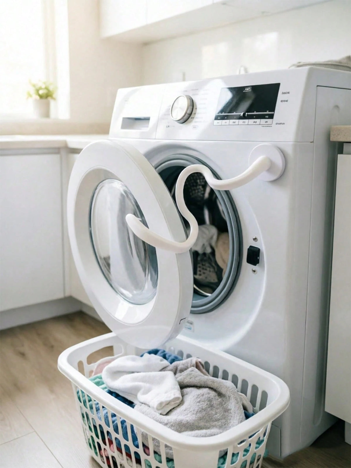 Magnetic Silicone Washing Machine Door Holder, Drum Washing Machine Door Fixed Support, Flexible Silicone Door Stopper, Magnetic Washing Machine Door Support Hook, Anti-Mold Washing Machine Door Open