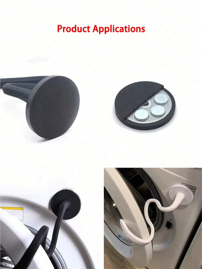 Magnetic Silicone Washing Machine Door Holder, Drum Washing Machine Door Fixed Support, Flexible Silicone Door Stopper, Magnetic Washing Machine Door Support Hook, Anti-Mold Washing Machine Door Open