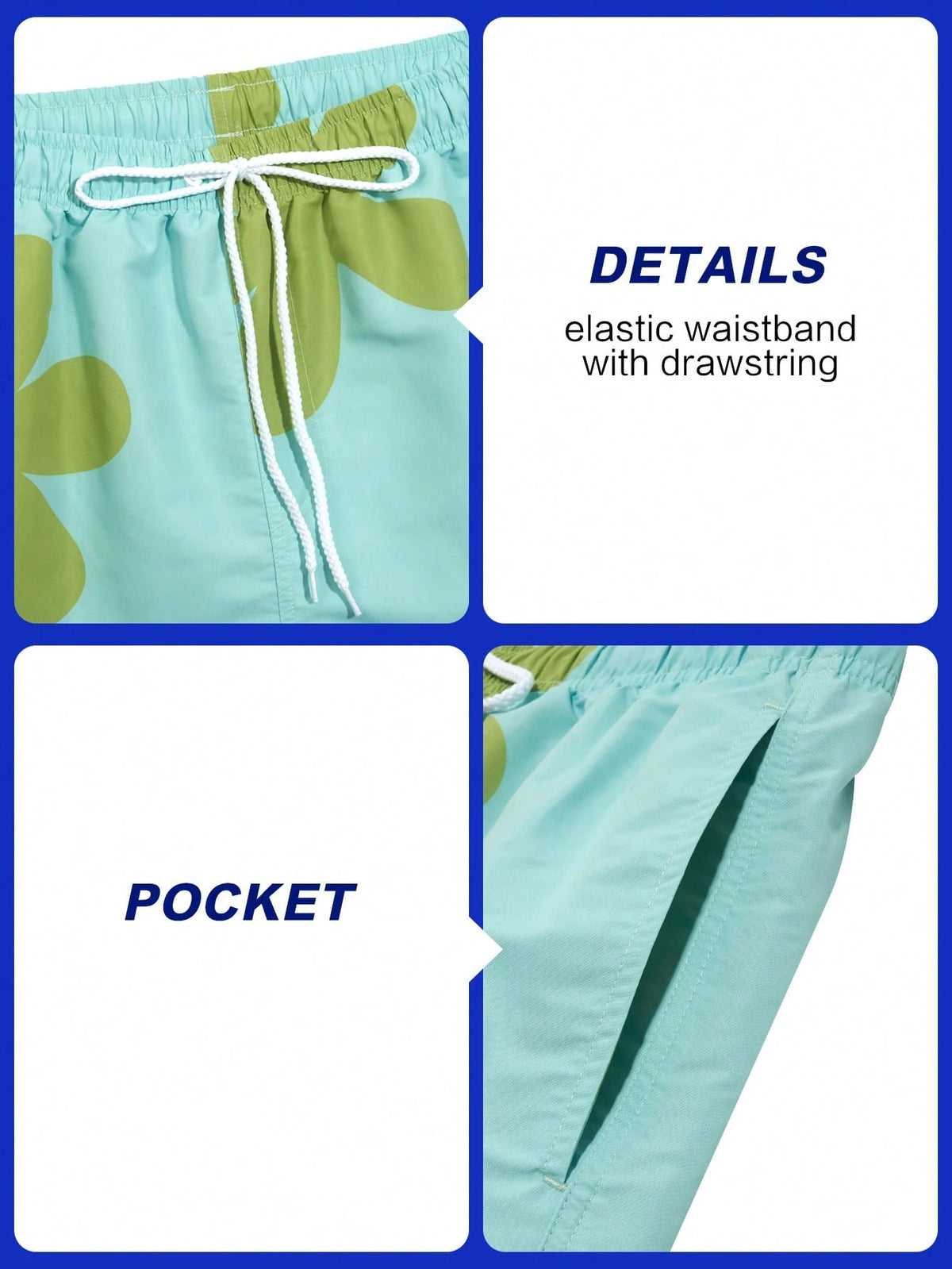 Manfinity KASUA Plus Size Men's Floral Print Draw-String Waist Beach Shorts Graphic Pool Shorts For Vacation, Hawaiian, Holiday
