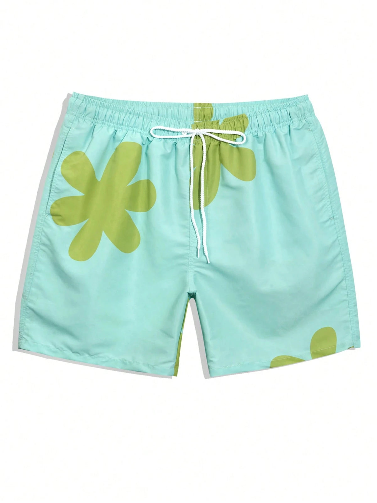 Manfinity KASUA Plus Size Men's Floral Print Draw-String Waist Beach Shorts Graphic Pool Shorts For Vacation, Hawaiian, Holiday