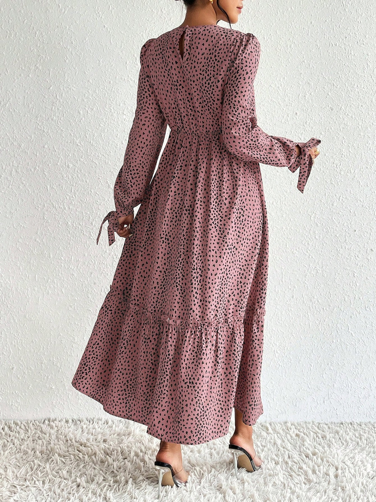 Maternity All-Over Print Nursing Dress For Casual, Party And Travel