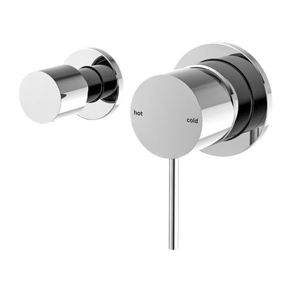 MECCA SHOWER MIXER WITH HORIZONTAL 2 WAY DIVERTOR Chrome Tapware Nero
