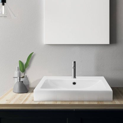 MEGGA-2 Half Inset Square Basin 1 Tap Hole Basins ECT